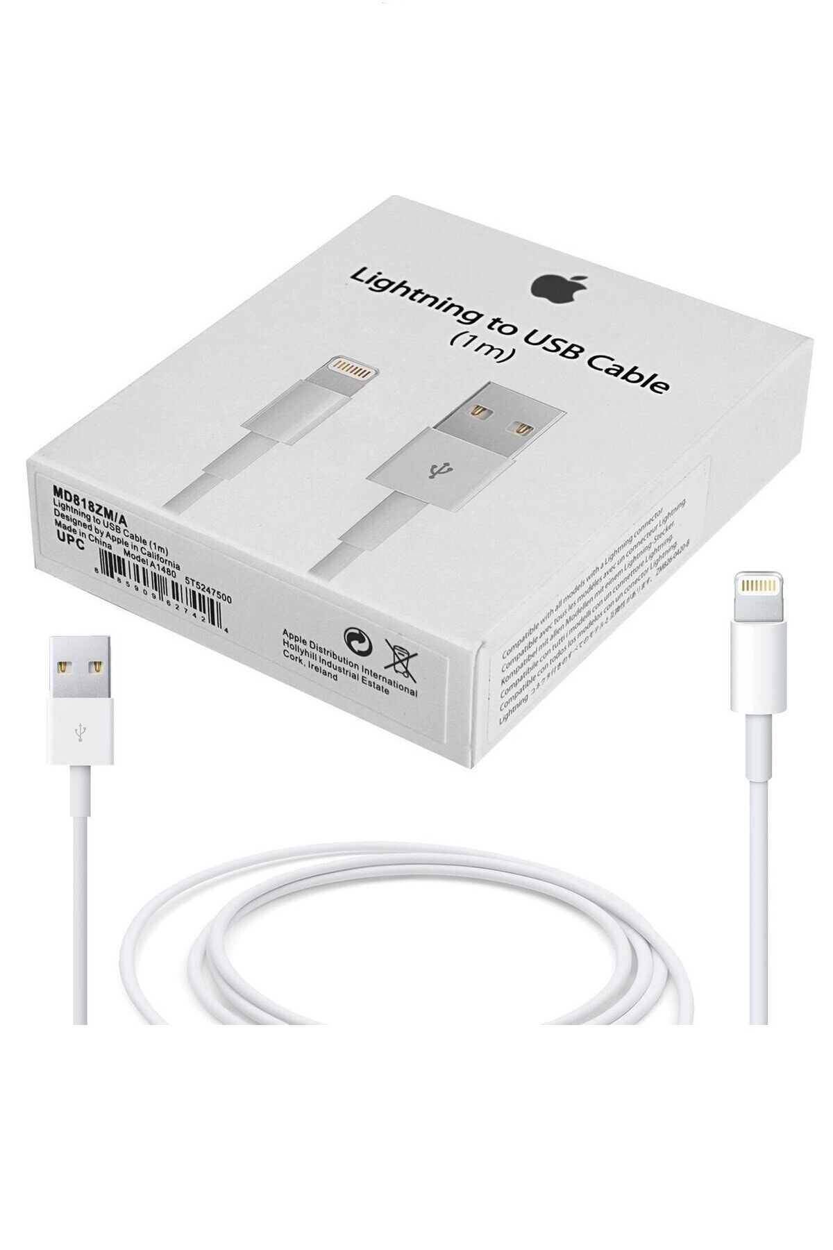 Iphone  Şarj Aleti Kablosu 1m Lightning Usb Kablosu