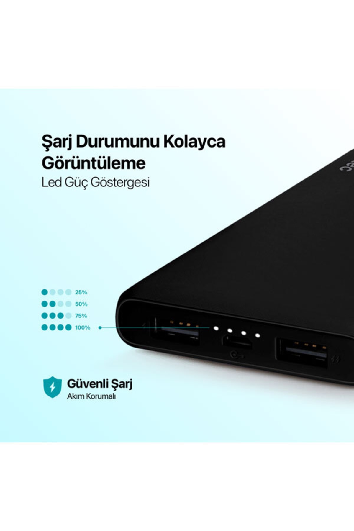 Powerslim S Powerbank Şarj Cihazı 10000mah Siyah - 2bb135s