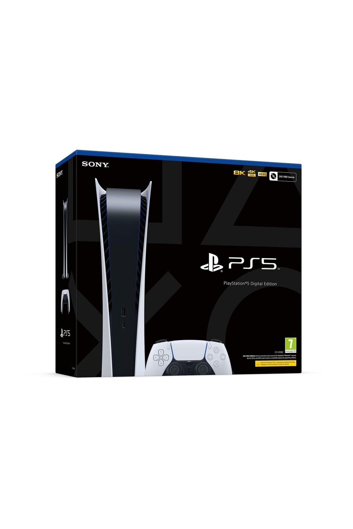 Playstation 5 825 GB Dijital Sürüm - Türkçe Menü + 2. PS5 DualSense